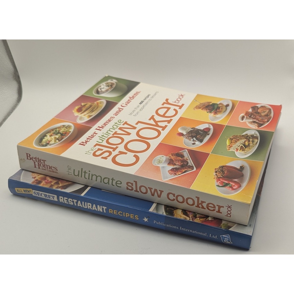 Better Homes Gardens Ultimate‎ Slow Cooker Secret Restaurant Recipes Book Lot
